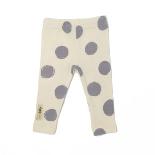 L'ovedbaby/Dots Leggings(Beige×Light Gray)