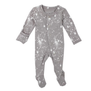 L'ovedbaby/Paint Footed Overall(Light Gray)