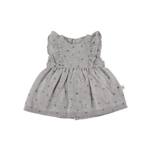 PETIT INDI/pin-strip flower dress