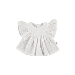 PETIT INDI/Dots frilled blouse