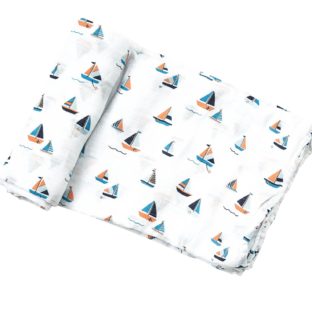 ANGEL DEAR/swaddle blanket(boats)